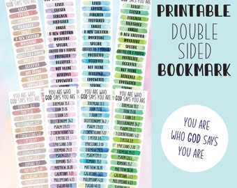 Identity in Christ Bookmarks | Christian Kids Printable (Digital Download)