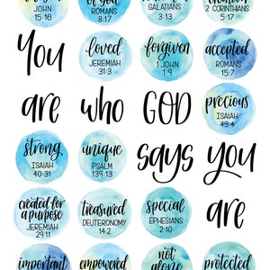 CUSTOM Blue Theme Kids Print Bundle | You Are Who God Says You Are ...