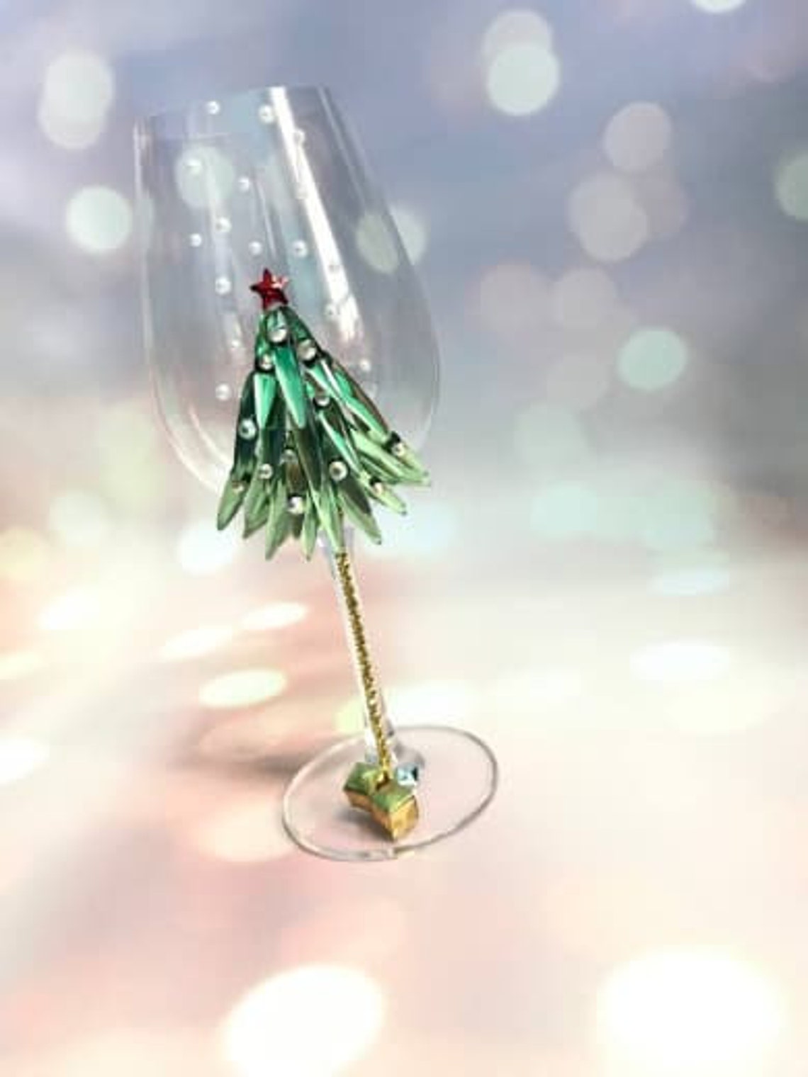 Christmas Tree Party Wine Glass 1 pcs | Etsy