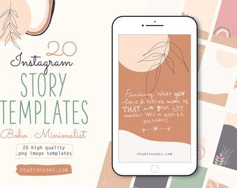 Instagram STORY Template BACKGROUND, Earth Tones, Hand drawn, Boho style, Stories Template, Social Media templates, Lead Magnet Template
