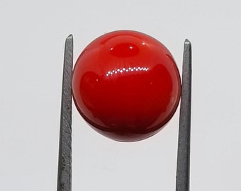 Aka Deep Coral Untreated Round Beads !!! 100%Natural Japanese Red Coral Round Beads Size 9.7MM-Genuine Red Coral Beads  Any Jewelry Making-