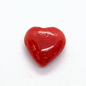 Cuore rosso!!! Cabochon di corallo rosso di qualità AAA-Cabochon di corallo rosso italiano naturale di grandi dimensioni-Cabochon sciolto di corallo-Pietra preziosa di cabochon ovale rosso-Creazione di gioielli