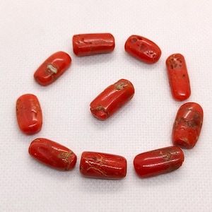 Incredibili cabochon di corallo rosso!!! Lotto di cabochon ovali di corallo rosso naturale al 100% - Cabochon sciolto di corallo rosso italiano, pietra preziosa per la creazione di gioielli