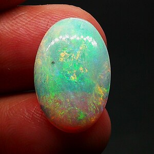 AAA-kwaliteit Australische vuuropaal losse steen | Natuurlijke opaal cabochon | Hoogwaardige edelsteen voor het maken van sieraden, maat 18,8/12,2/3,3 mm
