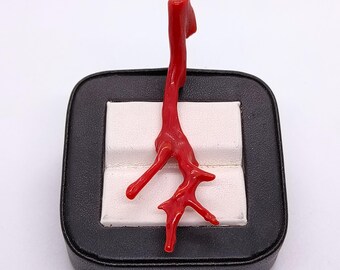 Genuine Italian Red Coral Branch: Rough Gemstone for Jewelry Making