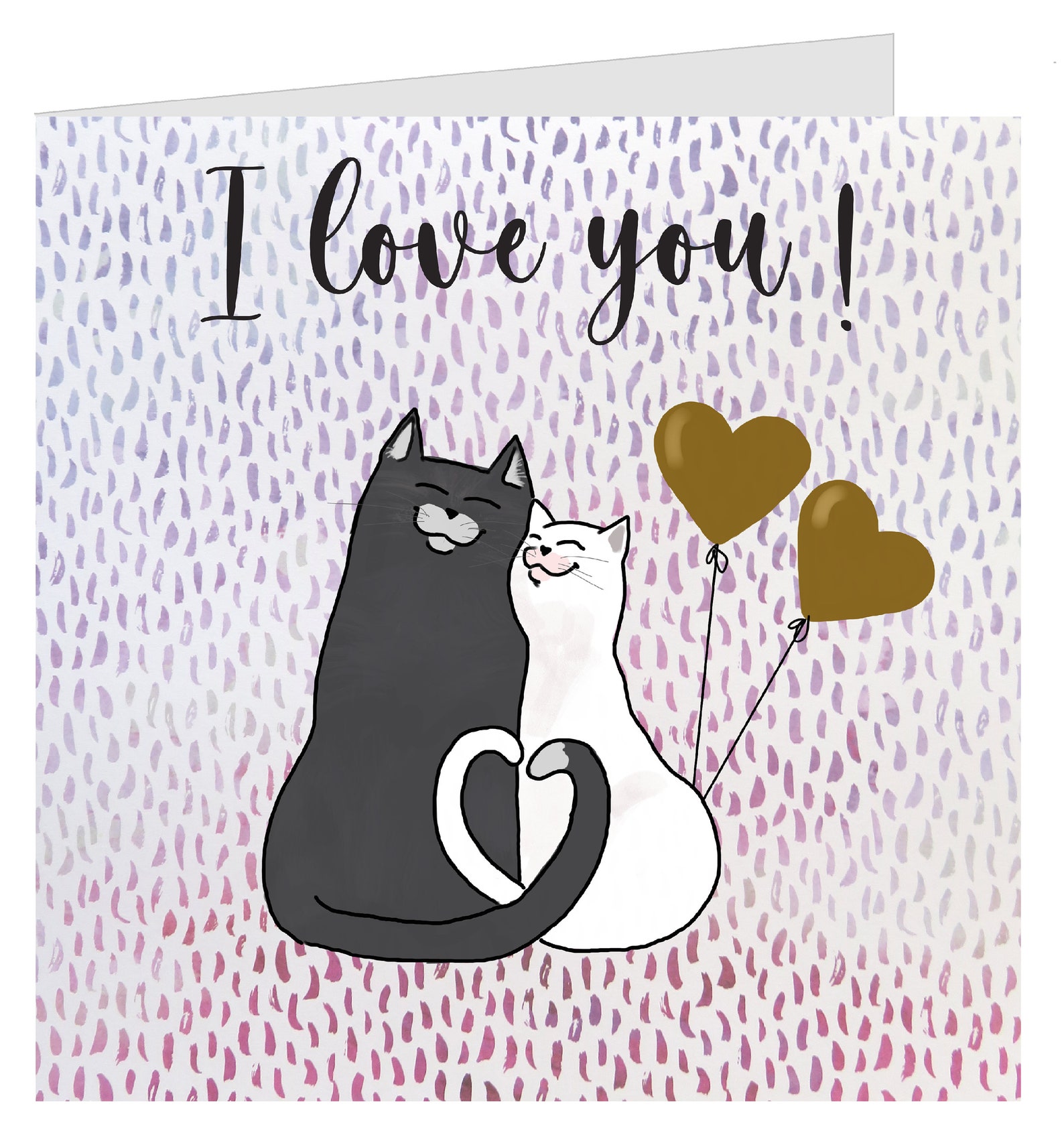 Carte St Valentin Chats à imprimer | Etsy