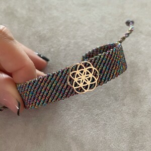 The Seed of Life Macrame Bracelet