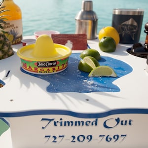 Barca Bar Caddy Starboard Scallop Liqour Station