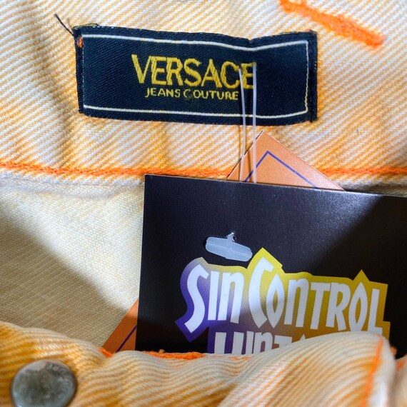 Vintage y2k VERSACE worker denim pants Gem