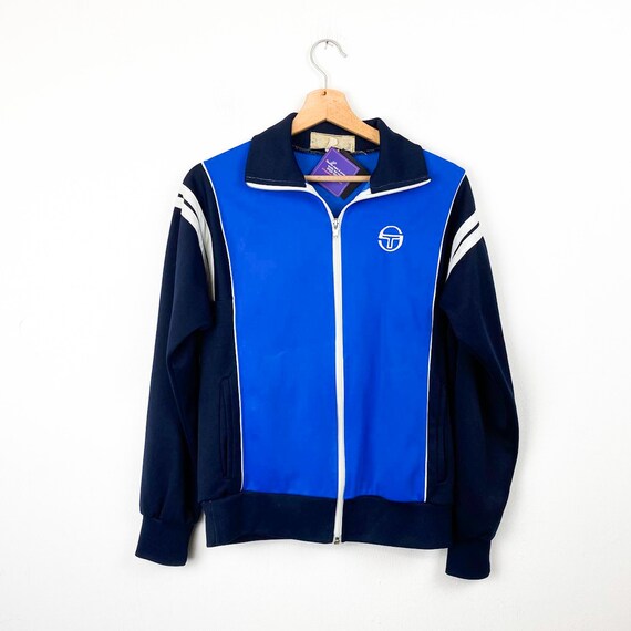 Buy Vintage 80s Tennis SERGIO TACCHINI Retro Blue Tracksuit Online