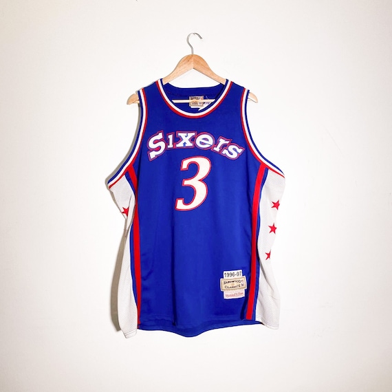 Allen Iverson Philadelphia 76ers Hardwood Classics Throwback NBA