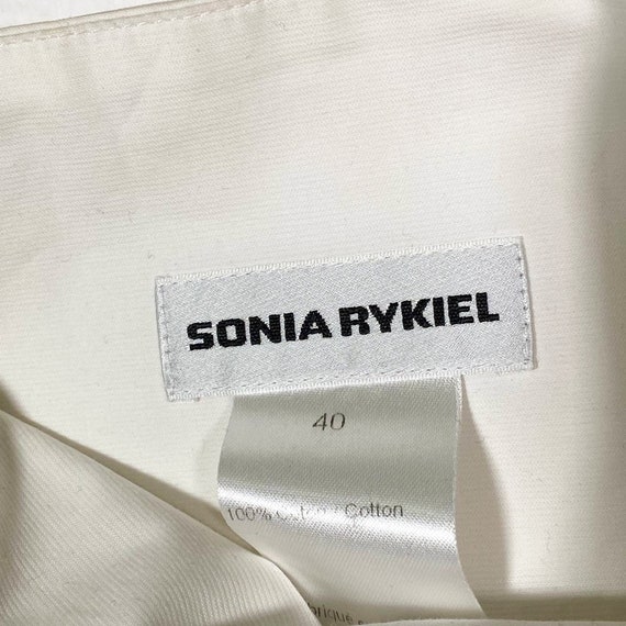 Vintage y2k SONIA RYKIEL round white skirt - image 5