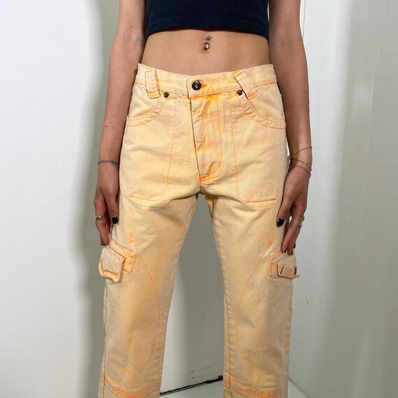 Vintage y2k VERSACE worker denim pants Gem