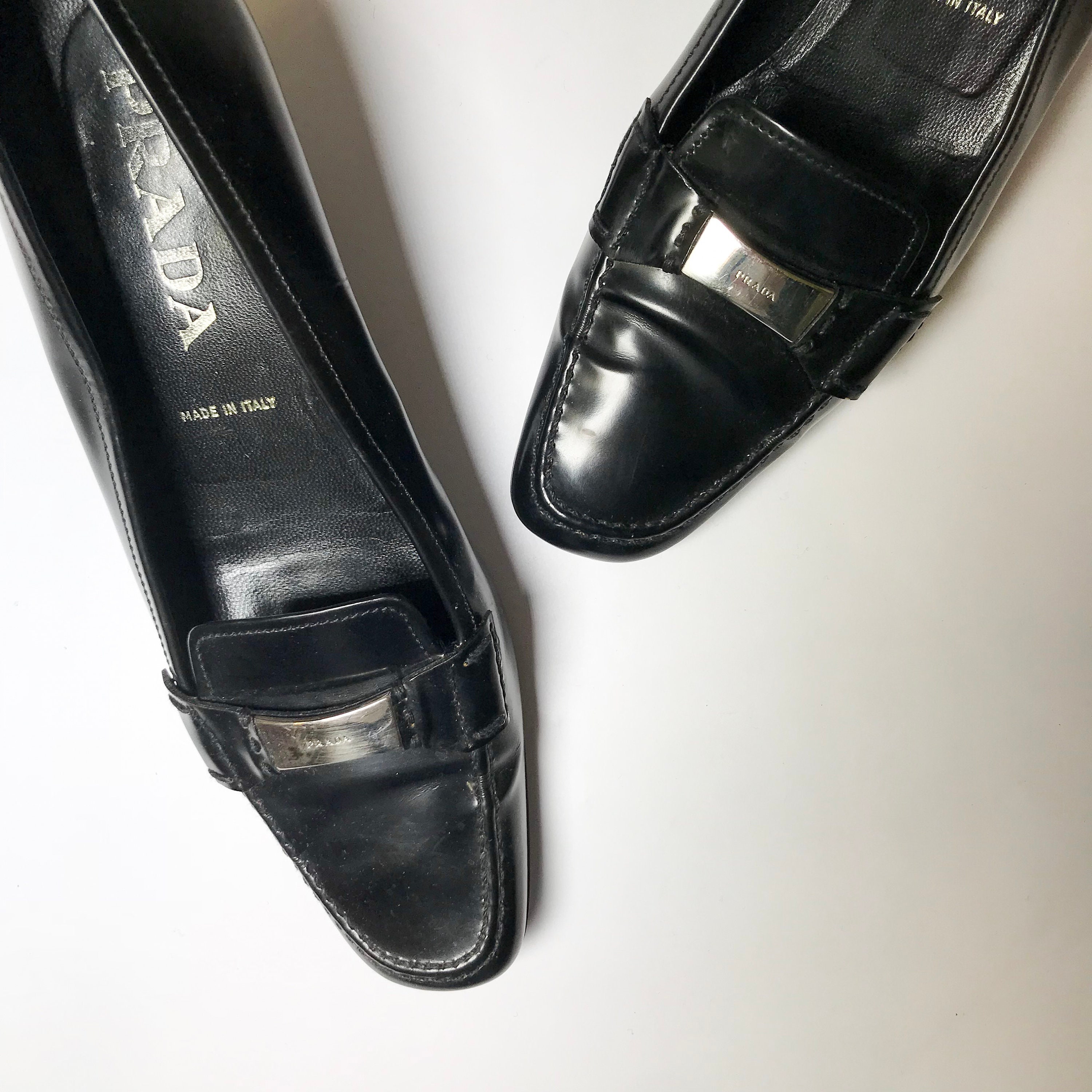 prada loafers second hand