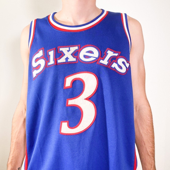 Vintage Mitchell & Ness Philadelphia 76ers Allen IVERâ¦ - Gem