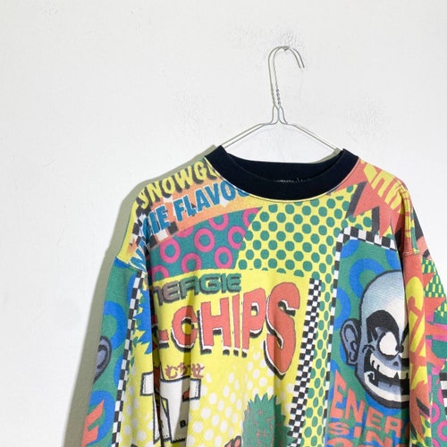 Vintage 90s ENERGIE shops pop comics sweatshirt