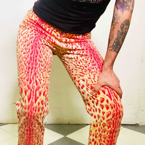 ROBERTO CAVALLI leopard vintage pants