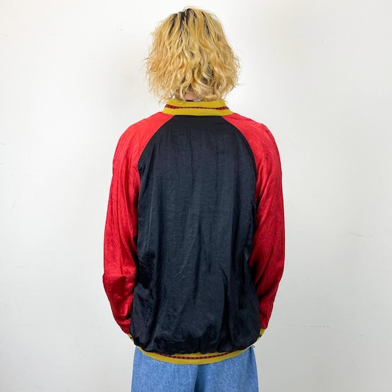 Vintage 90s ADIDAS ORIGINALS 236 satin bomber jac… - image 2