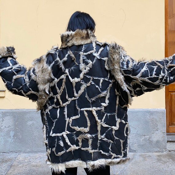 Shearling coat jacket