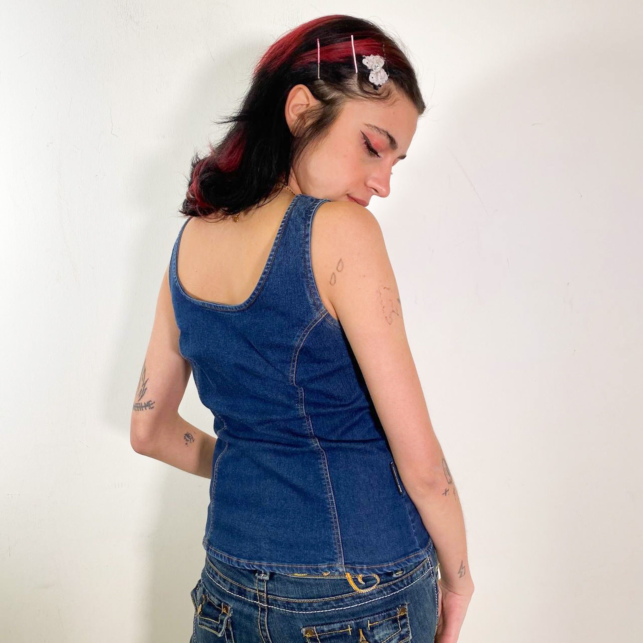 Vintage Y2k D\u0026G Denim Tank Top - Etsy 
