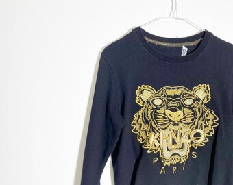 PRE Loved KENZO Tiger Black and Gold 