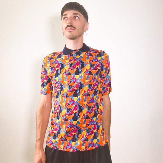 Vintage 90s JC De Castelbajac Colourful Polo Shirt - Etsy