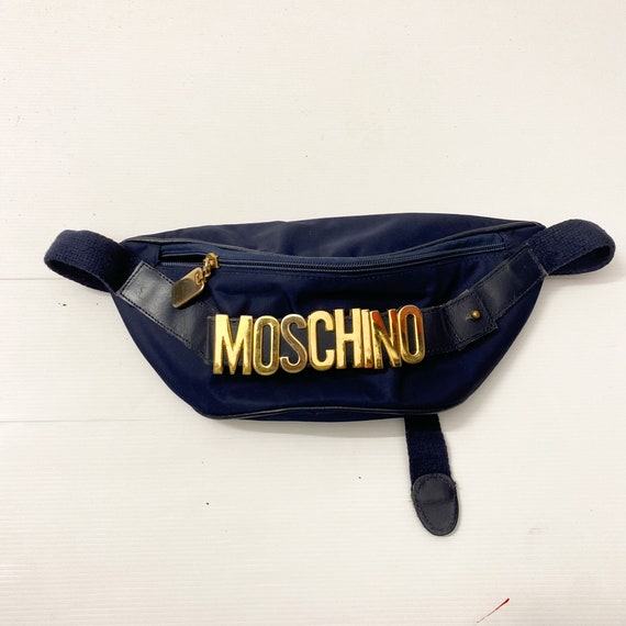 Moschino Men's Nylon Logo Belt Bag