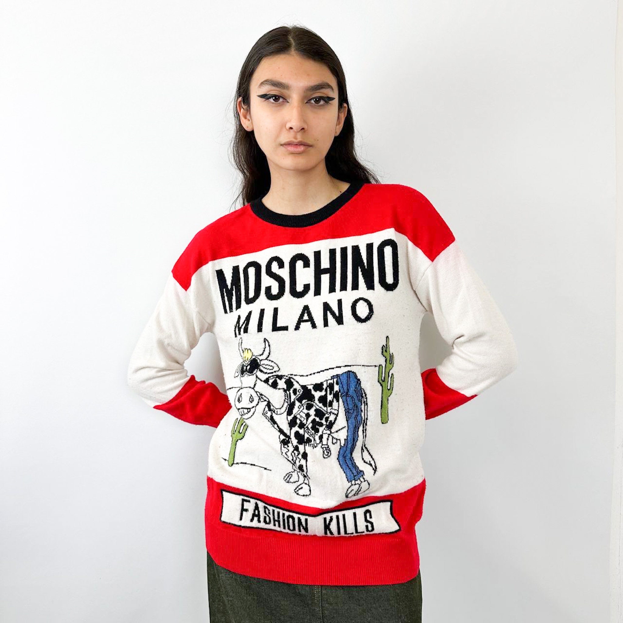 Moschino fashion kills oversized tee shirt unisex XXS