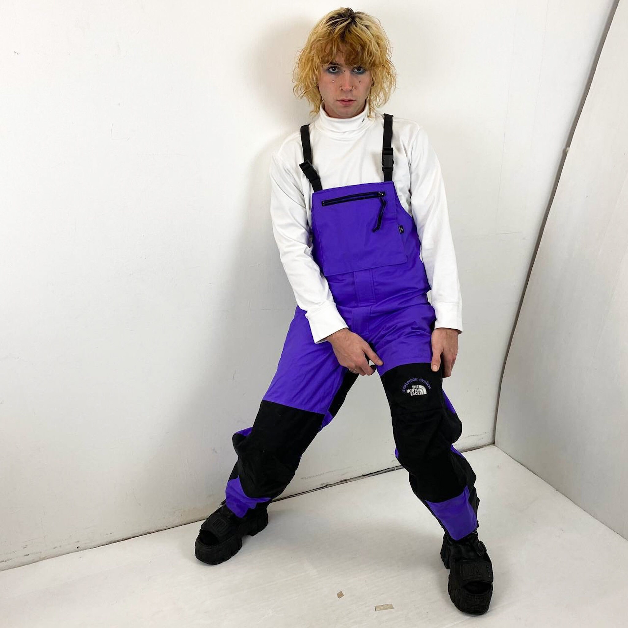 North face purple ski pants sale