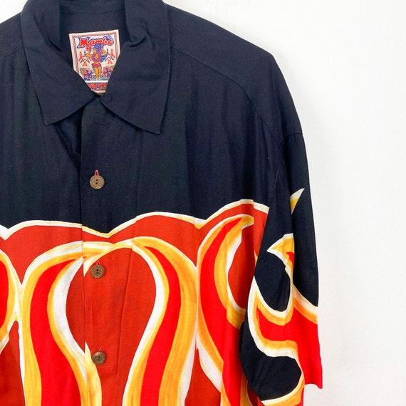 Vintage 90 MAMBO LOUD SHIRT flame shirt - image 4