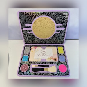 Palette per il trucco / Porta carte regalo di bellezza / Porta soldi. Confezione regalo. Regalo di compleanno.