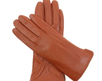 Damen Lederhandschuhe Mata Hari Cognac