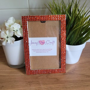 Orange or Yellow Rhinestone Photo Frame 4 X 6 Inches - Etsy