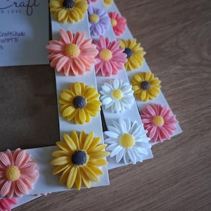 Colourful 3D Resin Flowers Photo Frame 4 x 6 inches