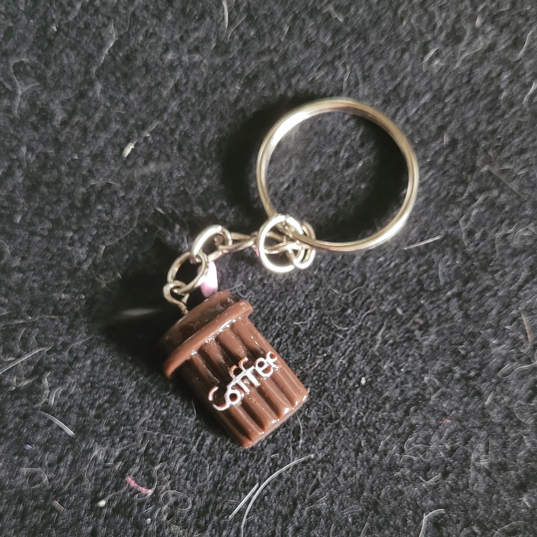 Resin Coffee Cup Key Ring/bag Tag - Etsy