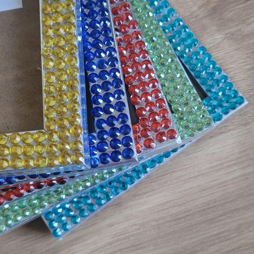 Colourful Rhinestone Photo Frame 4 X 6 Inches - Etsy