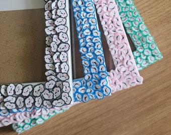 Colourful Cloud Clay Slices Photo Frame 4 x 6 inches