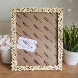 Wooden Heart Decals Photo Frame 8 x 10 inches