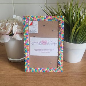 Colourful Clay Smiley Faces Slices Photo Frame 4 x 6 inches