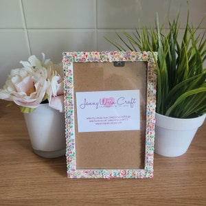 Christmas Themed Clay  Slices Photo Frame 4 x 6 inches