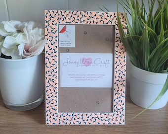 Black and Orange Bat Glitter Photo Frame 4 x 6 inches