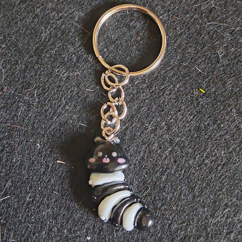 Colourful Resin Caterpillar Key Ring/Bag Tag image 5
