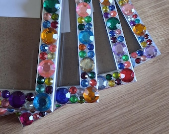 Colourful Rhinestone Crystal Photo Frame 4 x 6 inches