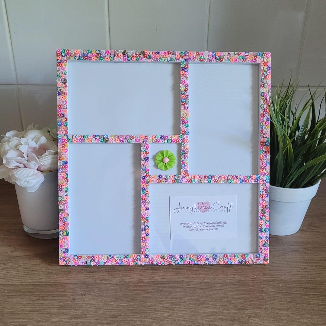 アイドル [MINYYUNY] Aesthetic 4-Cut Frame Color Floral Clay Slice Multi Photo Frame (4x4x6) - Etsy