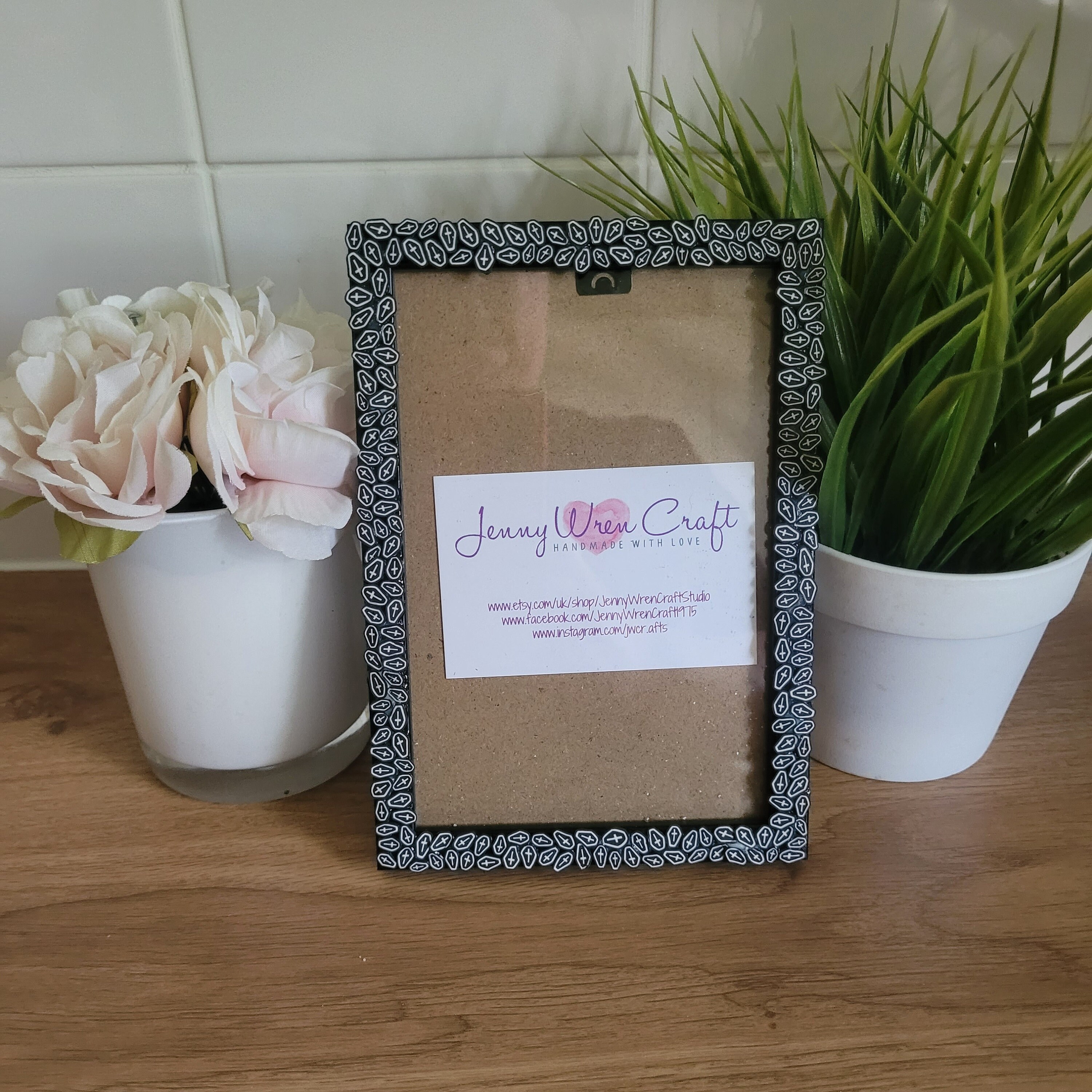 Black Coffin Clay Slices Photo Frame 4 X 6 Inches - Etsy