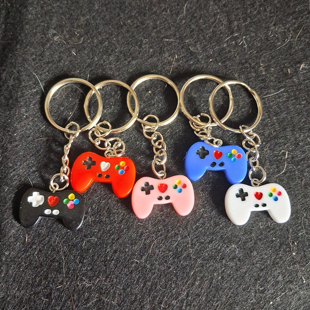 Colourful Resin Game Controller Key Ring/bag Charm - Etsy