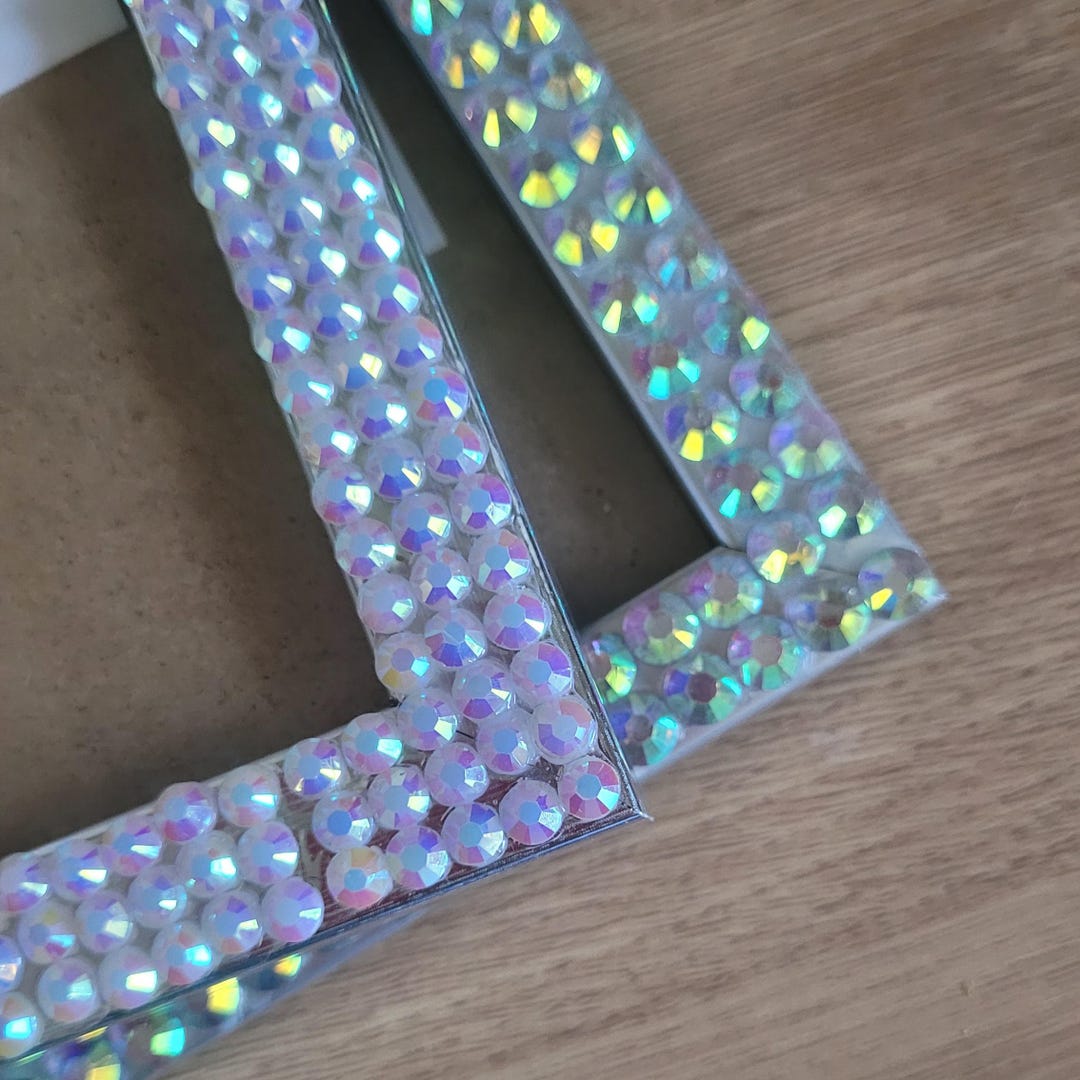 Clear or White Rhinestone Photo Frame 4 X 6 Inches - Etsy