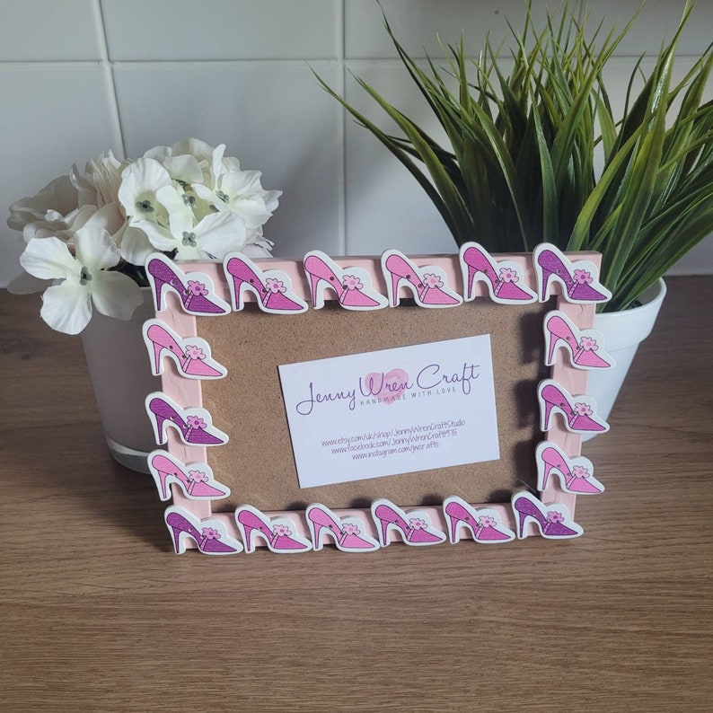 Colourful Wooden Stilettos Button Photo Frame 4 X 6 Inches - Etsy