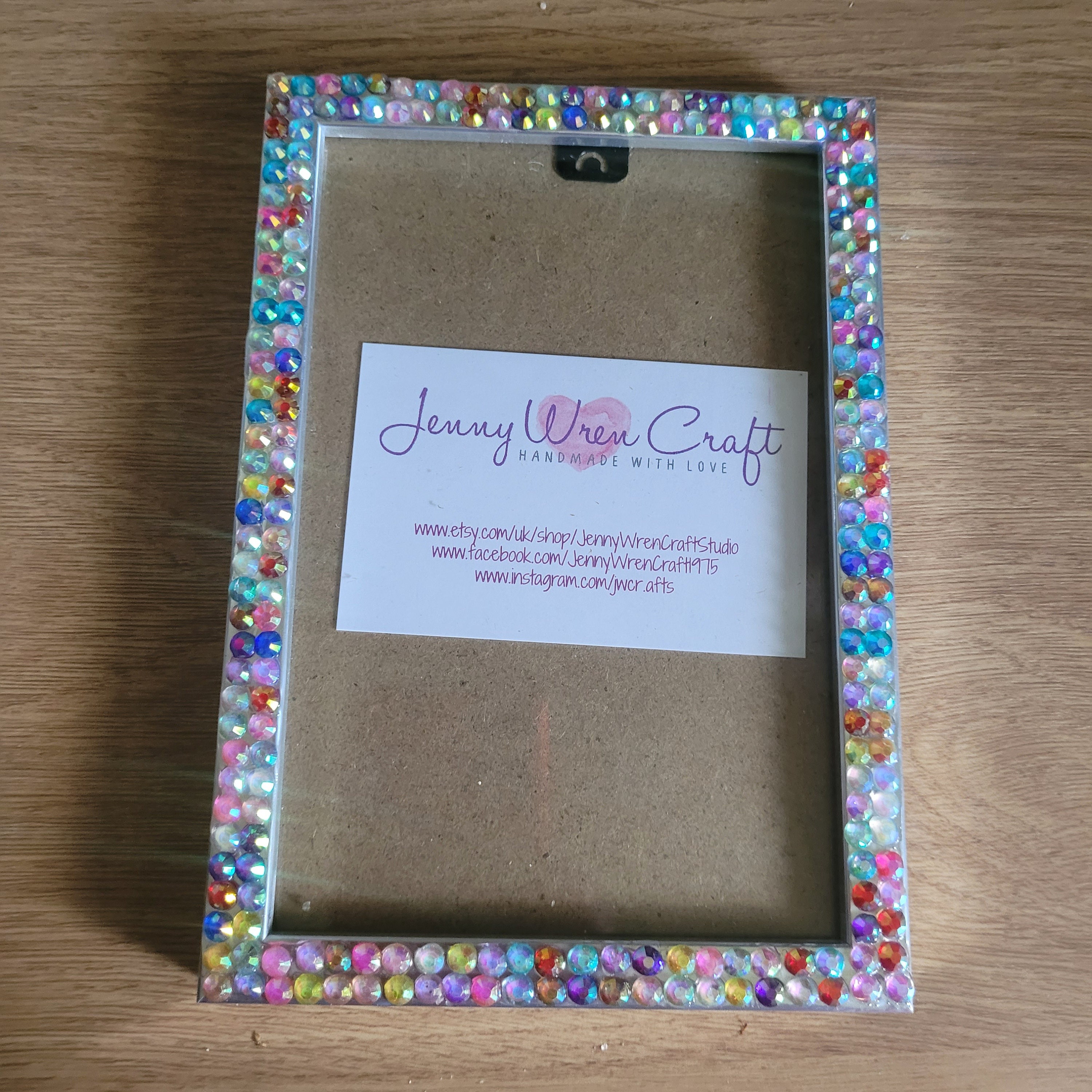 Colourful Clear Crystal Rhinestone Photo Frame 4 X 6 Inches - Etsy