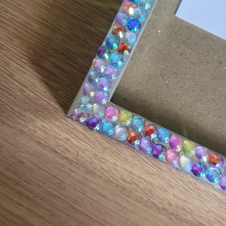 Colourful Clear Crystal Rhinestone Photo Frame 4 X 6 Inches - Etsy